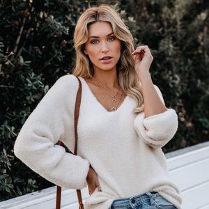 Vici “Scheme Of Things Fuzzy V-Neck Sweater”